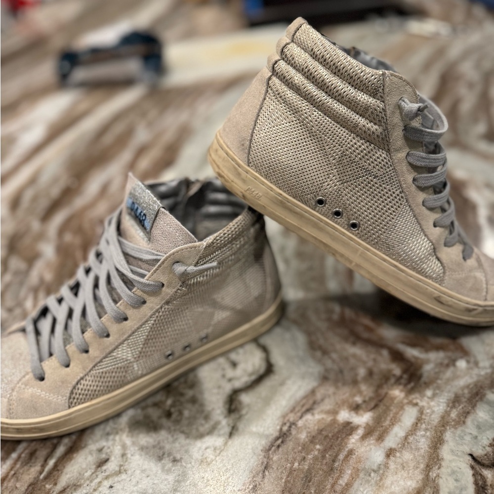 P448 Skate high top Metallic sneaker